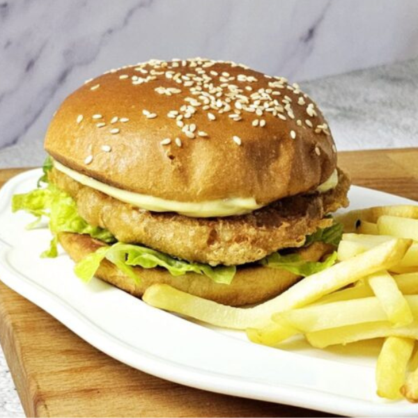 Ayesha’s Kitchen Special – Homemade Chicken Burger With Fires – Donate & Support Humanity 🤲